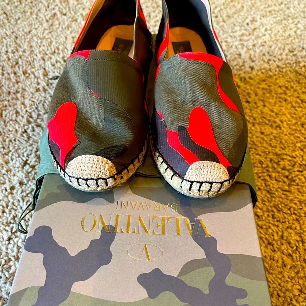 Valentino Camo espadrilles. Size 37